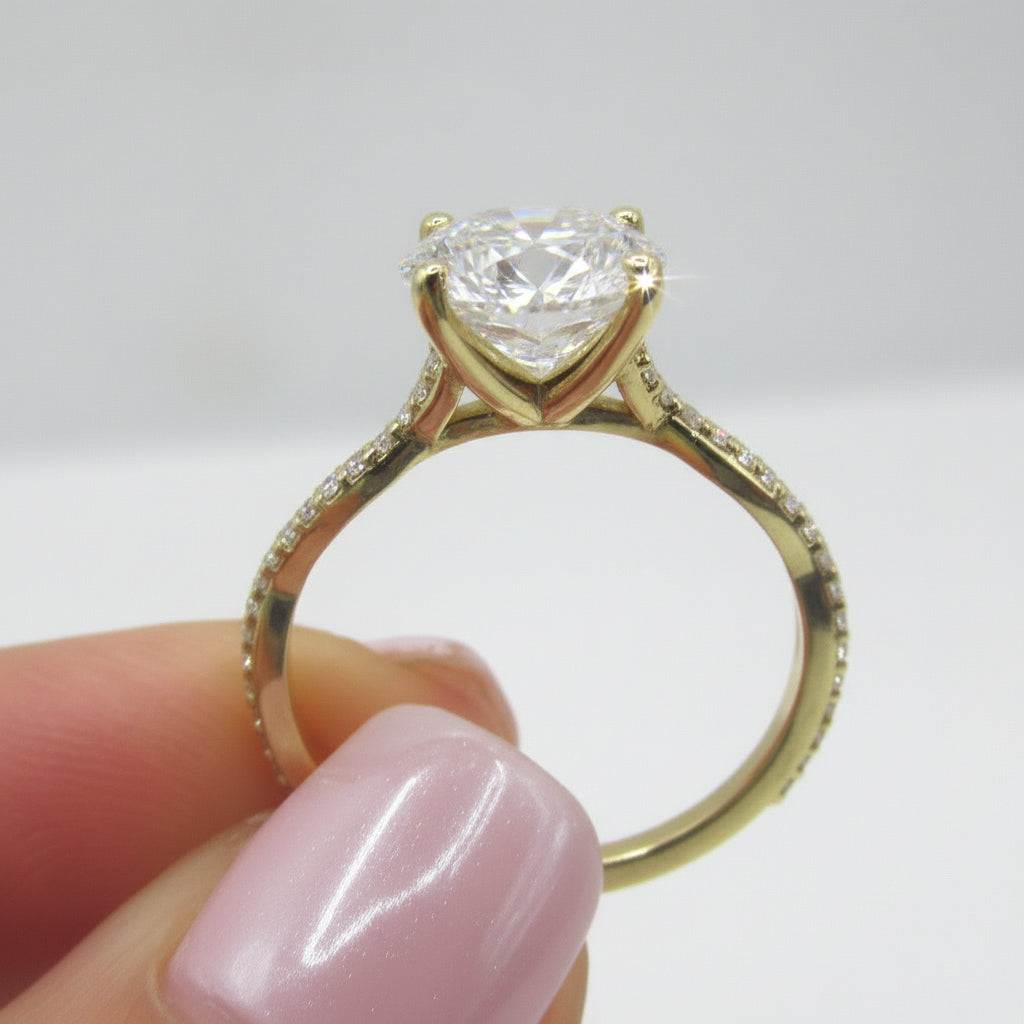 2.20 carat Lab Diamond Engagement Ring - Thenetjeweler