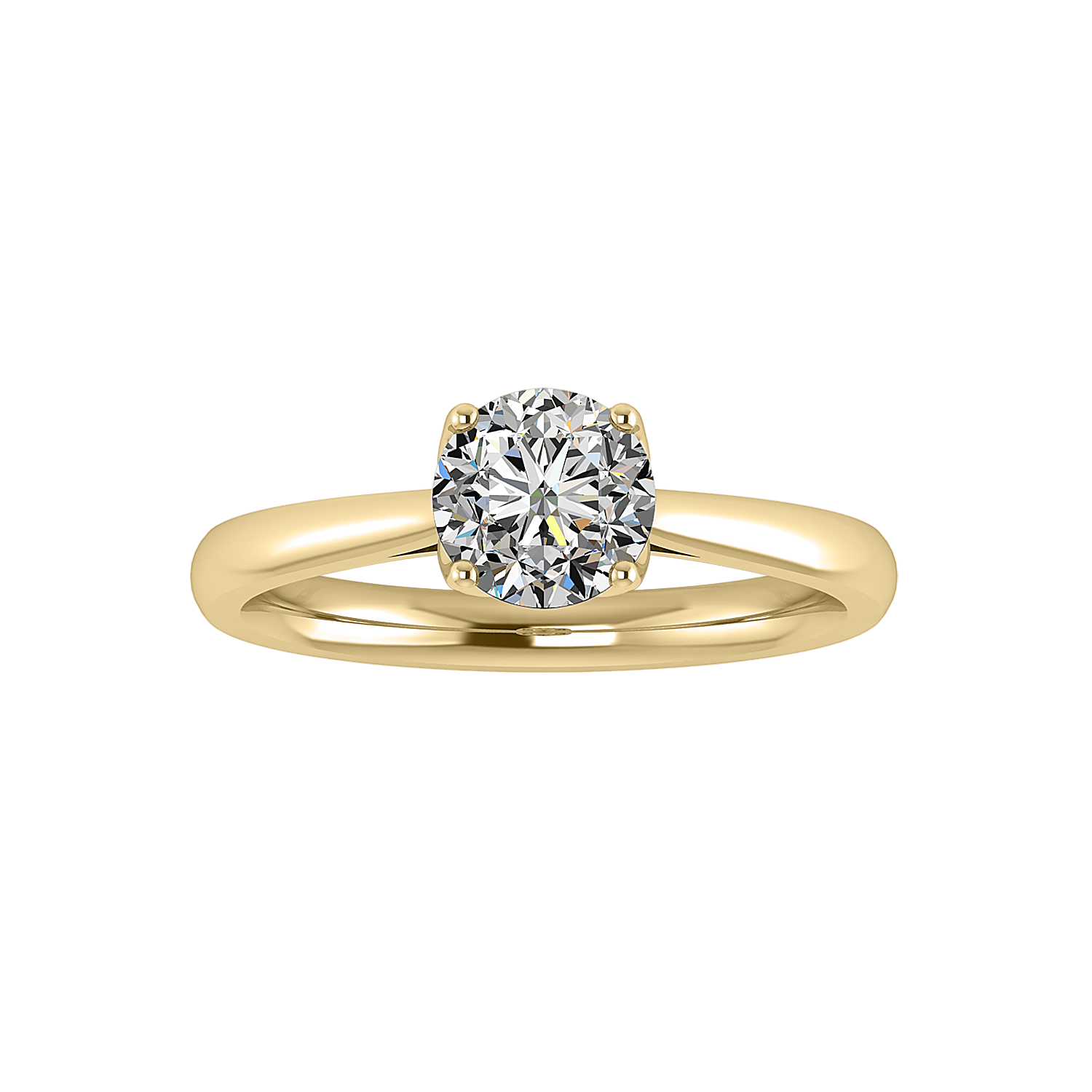 Daffodil Engagement Ring - 14KT Yellow Gold - Thenetjeweler