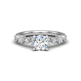 Floral Diamond Engagement Ring 1.30 ct. tw - TheNetJeweler