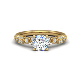 Floral Diamond Engagement Ring 1.30 ct. tw Thenetjeweler by Importex