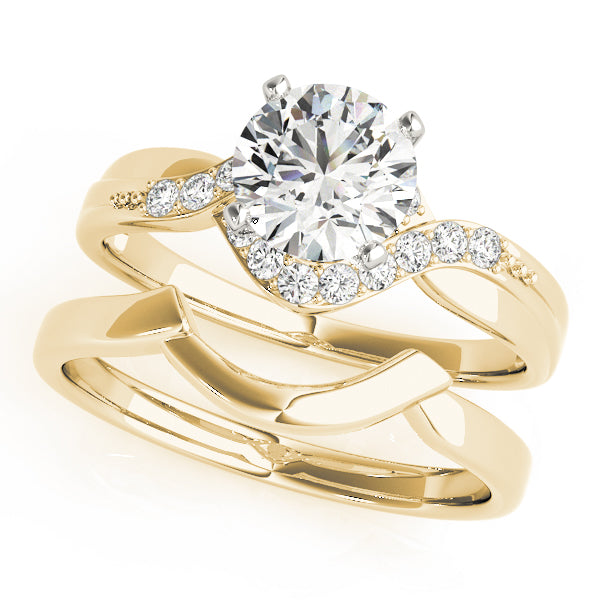1.24 Carat TW Diamond Bypass Engagement Ring in 14k Gold - TheNetJeweler