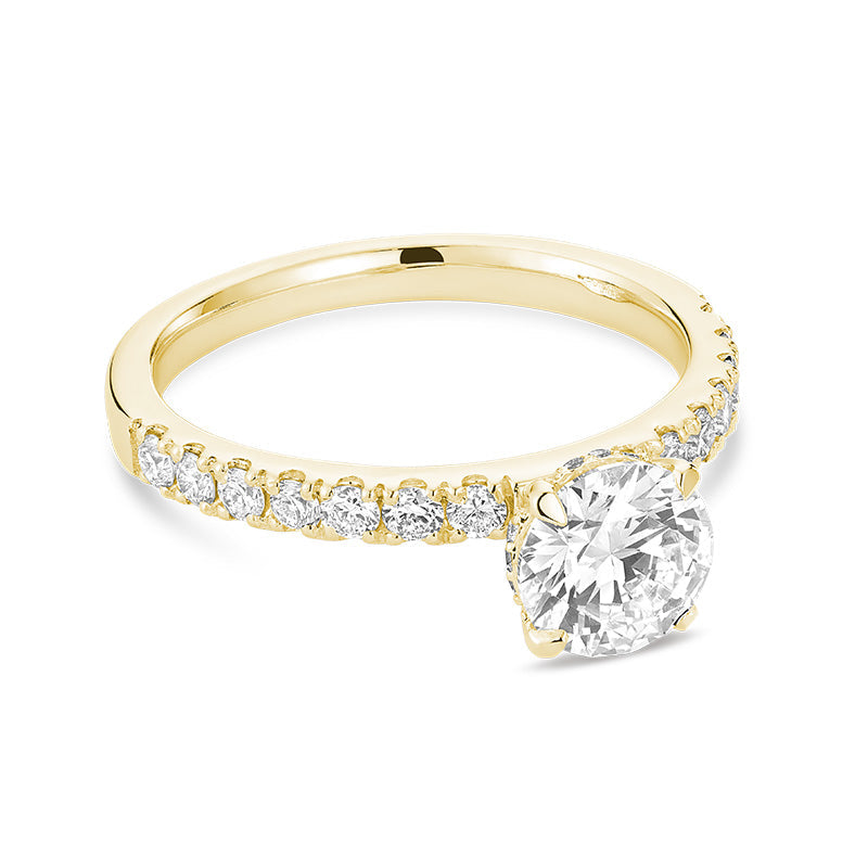 1.50 CT Lab Grown Diamond Hidden Halo Engagement Ring - Thenetjeweler 