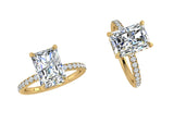 Radiant Cut Diamond Engagement Ring 0.40 carats - Thenetjeweler