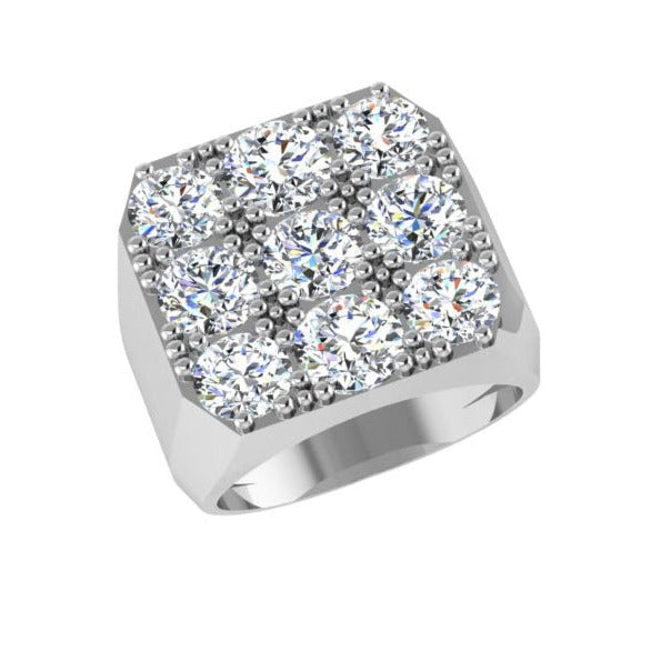 Men's Diamond Signet Ring 1 ct. tw - Thenetjeweler