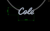 Diamond Name Necklace Cole - Thenetjeweler