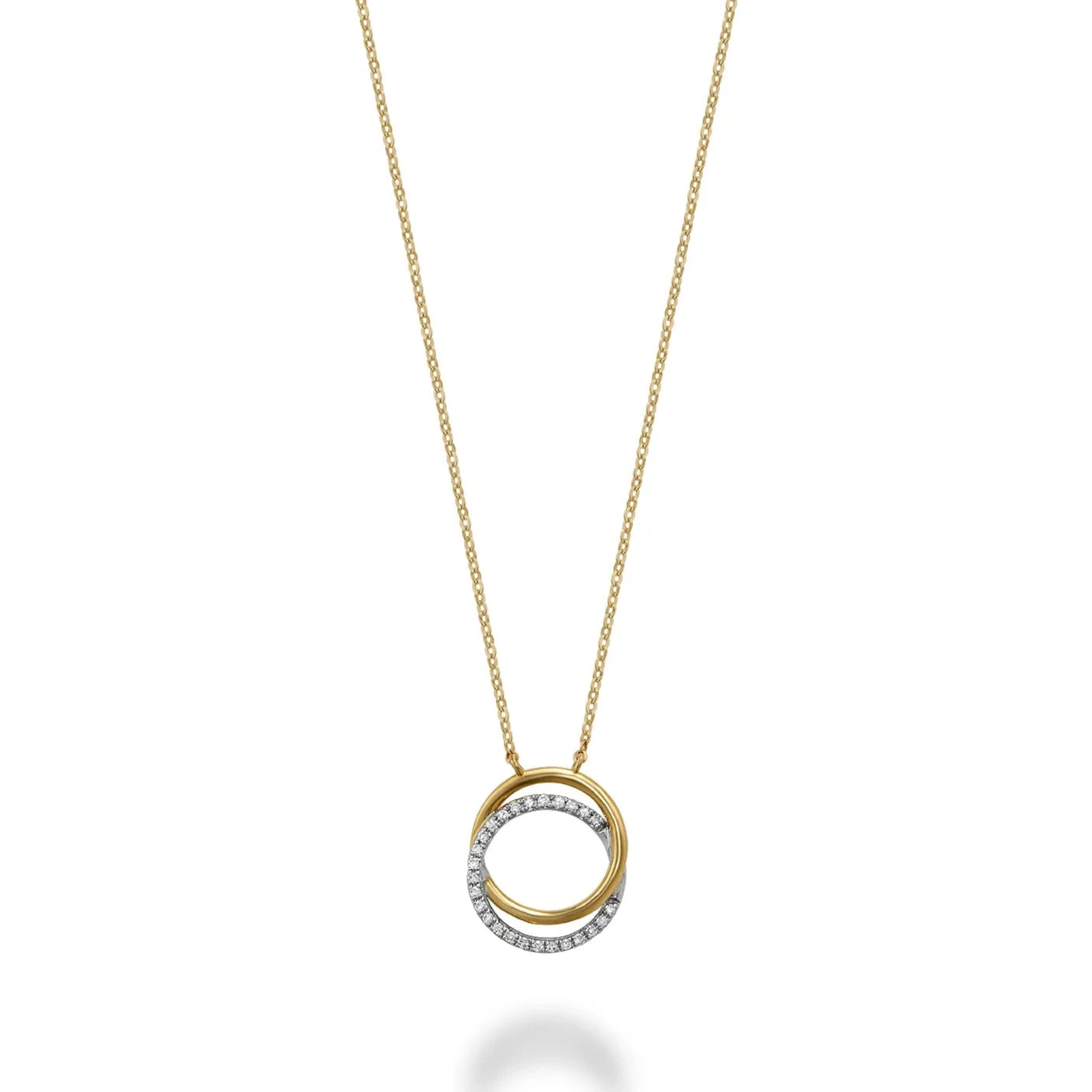 Interlocking Diamond Circle Of Life Necklace -Thenetjeweler