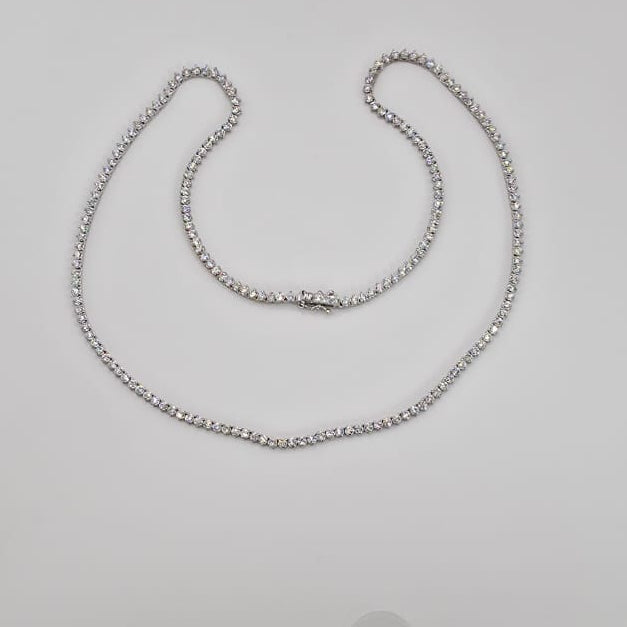 3.2CT Lab Grown Diamond Tennis Necklace - Thenetjeweler