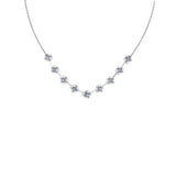 Round Diamond Dash Necklace - Thenetjeweler