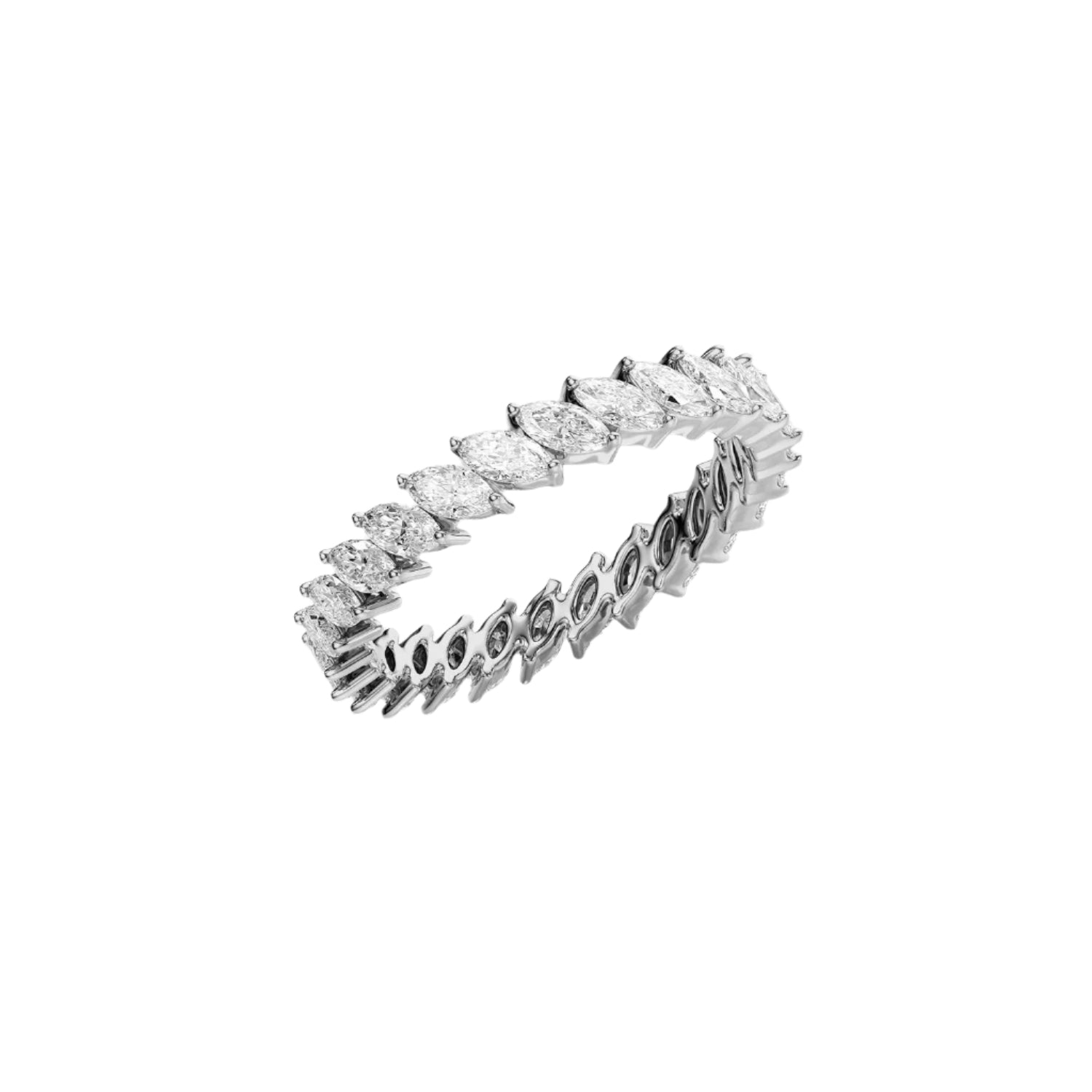  Slanted Marquise Eternity Ring 14k White Gold 1 5 002