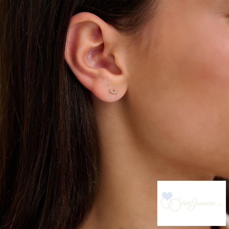 Arrow Diamond Earrings-RNB Jewellery