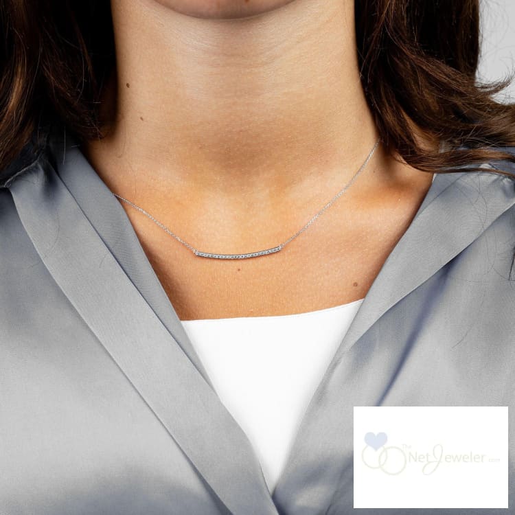 Bar Diamond Necklace-RNB Jewellery