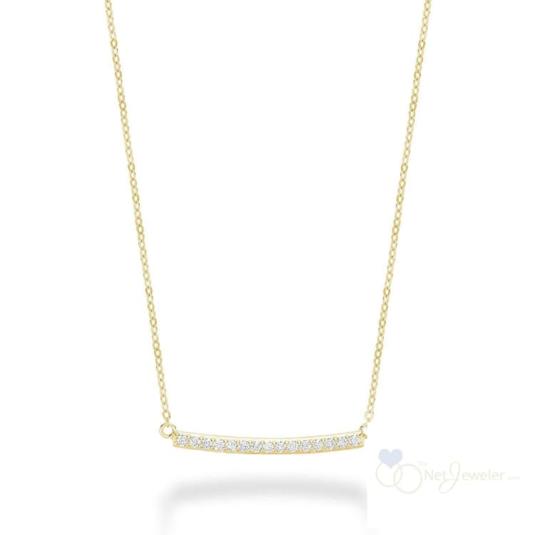 Bar Diamond Necklace-RNB Jewellery
