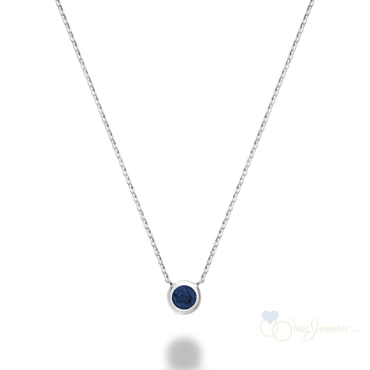 Bezel Set Precious Stone Necklace-RNB Jewellery