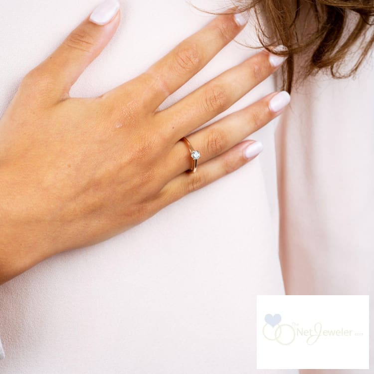 Brilliant Round Diamond Engagement Ring-RNB Jewellery