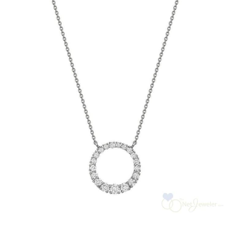 Circle Diamond Necklace-RNB Jewellery