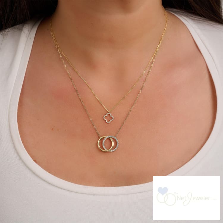 Clover Diamond Necklace-RNB Jewellery
