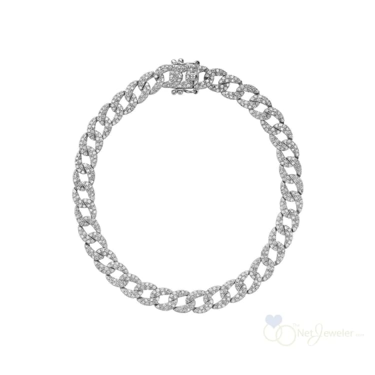 Cuban Link Diamond Bracelet-RNB Jewellery