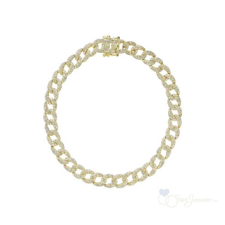 Cuban Link Diamond Bracelet-RNB Jewellery