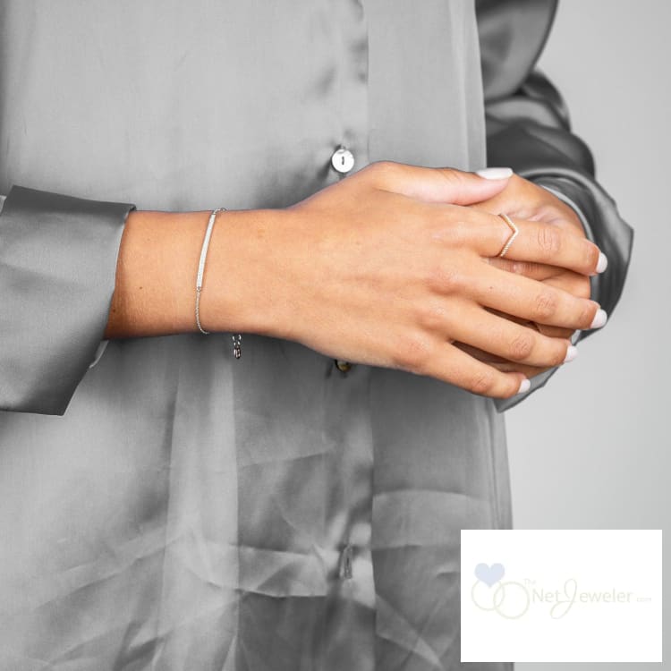 Diamond Bar Bracelet-RNB Jewellery