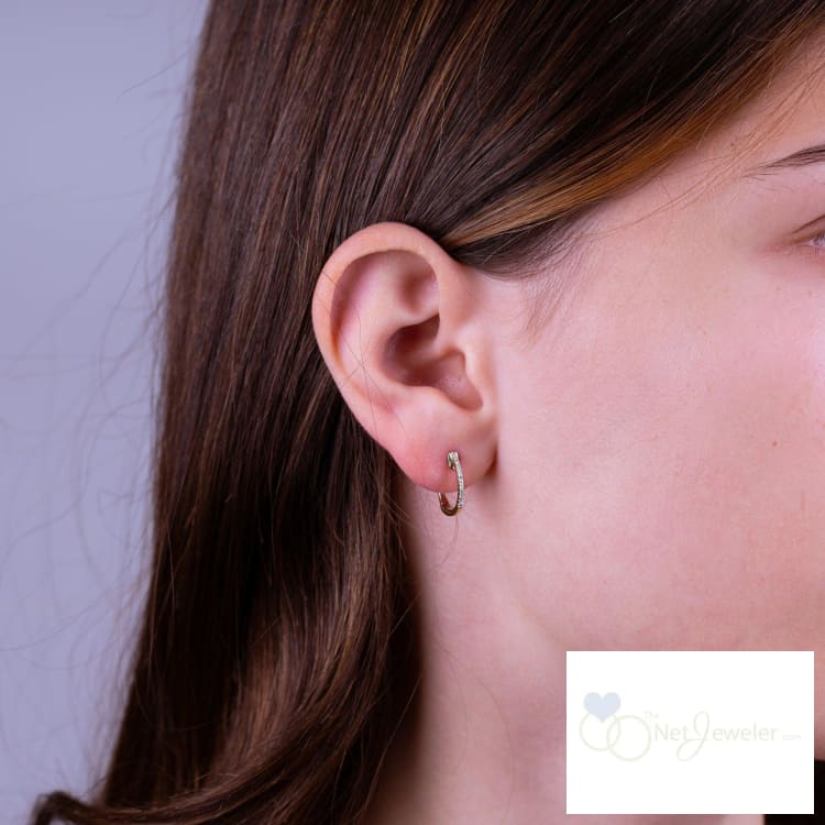 Diamond Huggie Earrings-RNB Jewellery