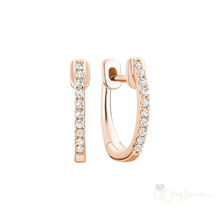 Diamond Huggie Earrings-RNB Jewellery