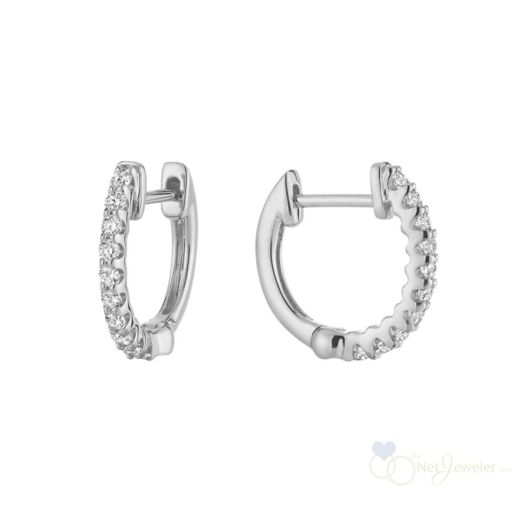 Diamond Huggie Earrings-RNB Jewellery