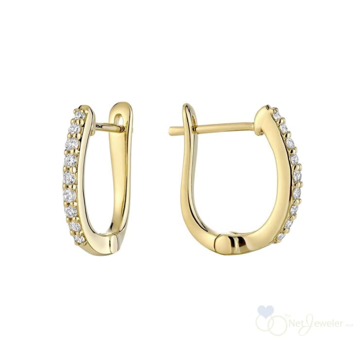 Diamond Huggie Earrings-RNB Jewellery