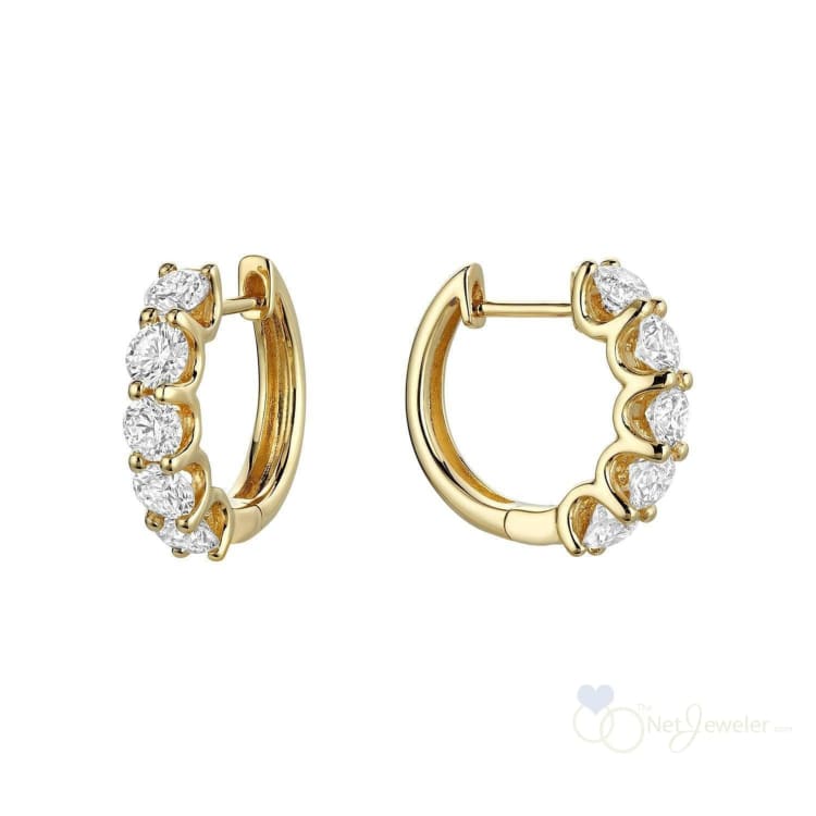 Diamond Huggie Earrings-RNB Jewellery