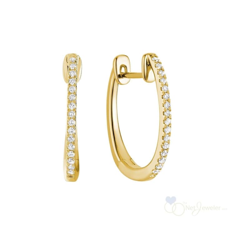 Diamond Huggie Earrings-RNB Jewellery