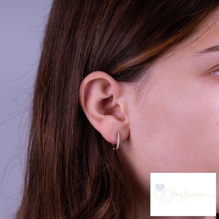 Diamond Huggie Earrings-RNB Jewellery