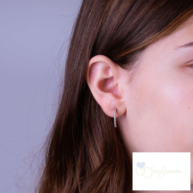 Diamond Loop Earrings - Earrings