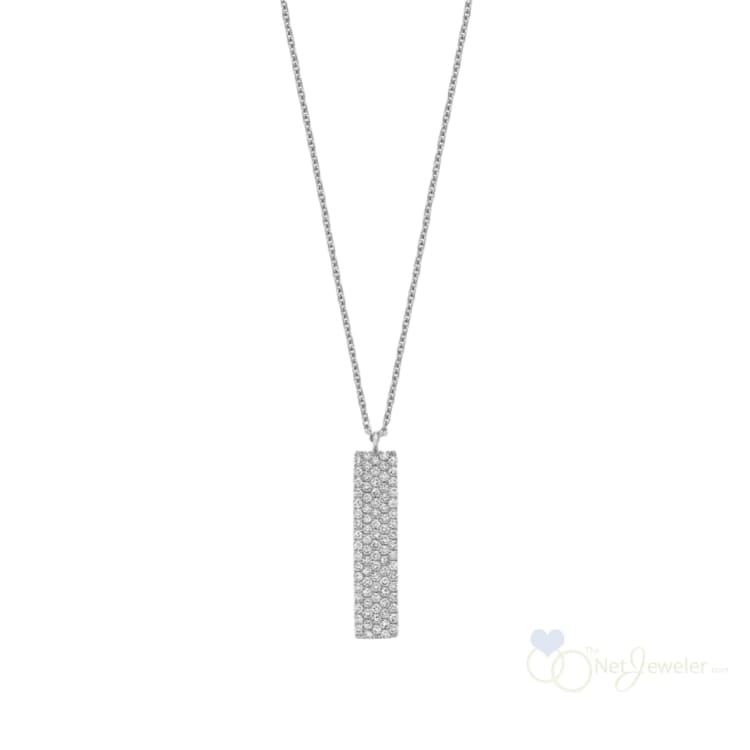 Pave Plate Diamond Necklace-RNB Jewellery