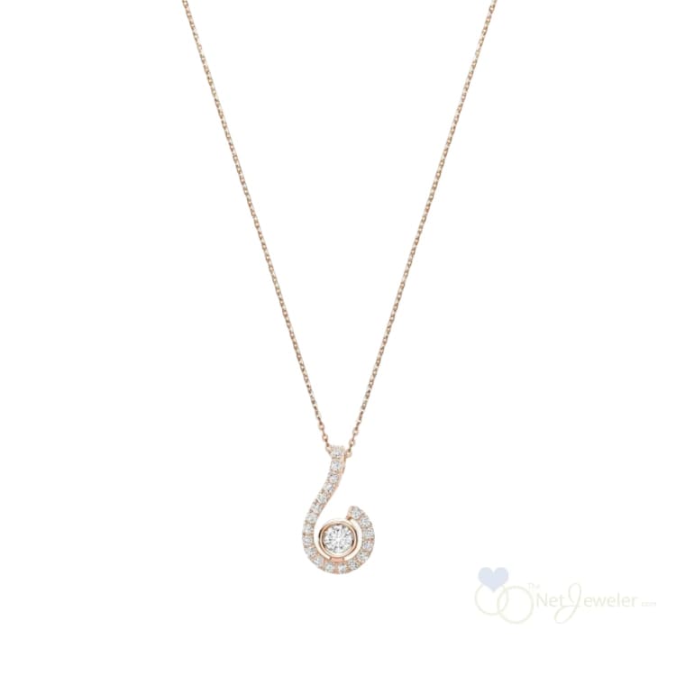 Drop Diamond Pendant - Rose Gold / Closeout - Pendants