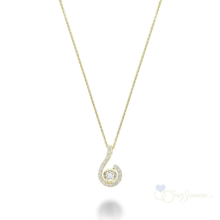 Drop Diamond Pendant-RNB Jewellery