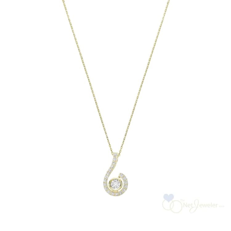 Drop Diamond Pendant - Yellow Gold / Closeout - Pendants