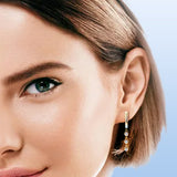 Diamond Triple Drop Huggie Hoop Earrings | Thenetjeweler