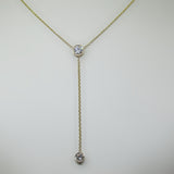 Duo Diamond Lariat Necklace - Thenetjeweler by Importex