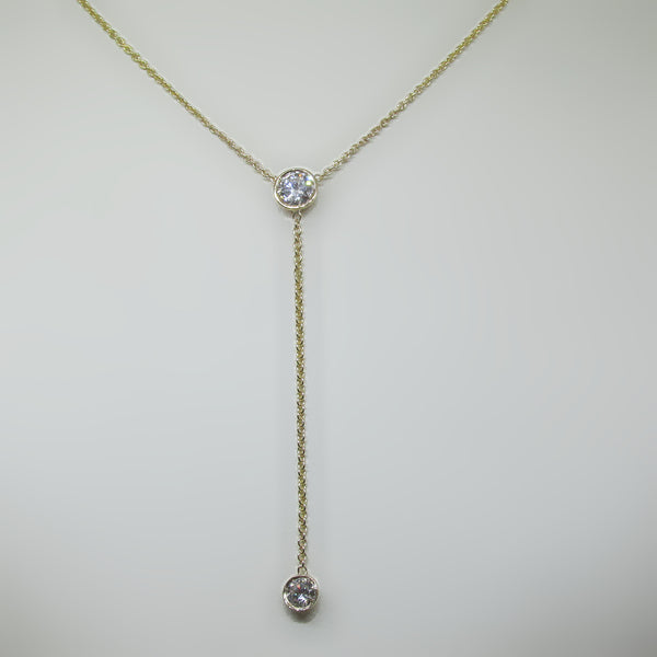 Duo Diamond Lariat Necklace - Thenetjeweler