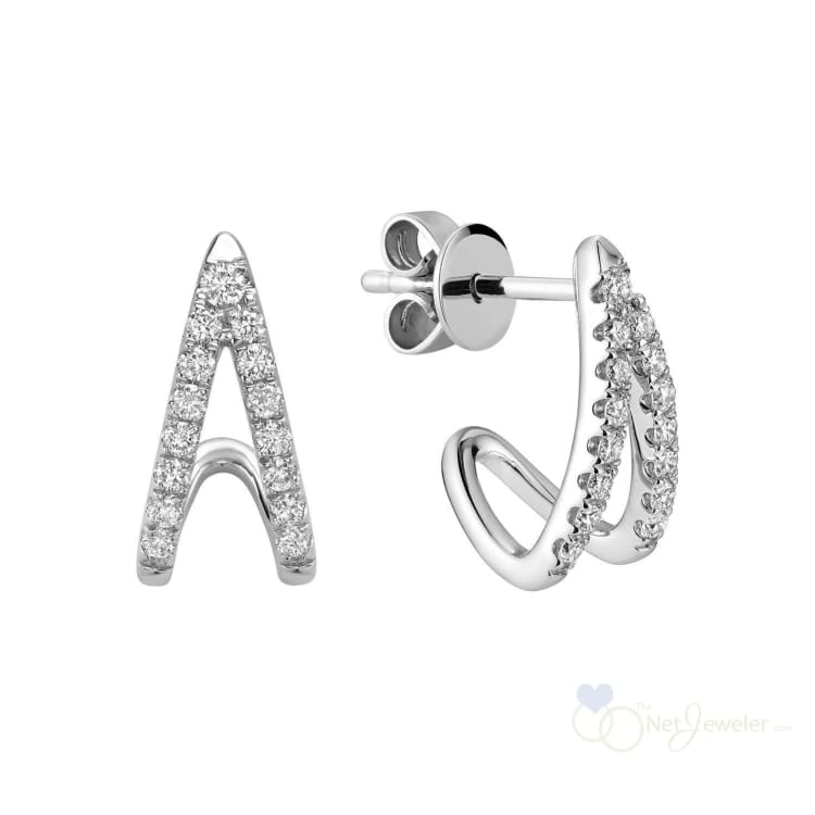 Ear Wrap Diamond Stud Earrings-RNB Jewellery