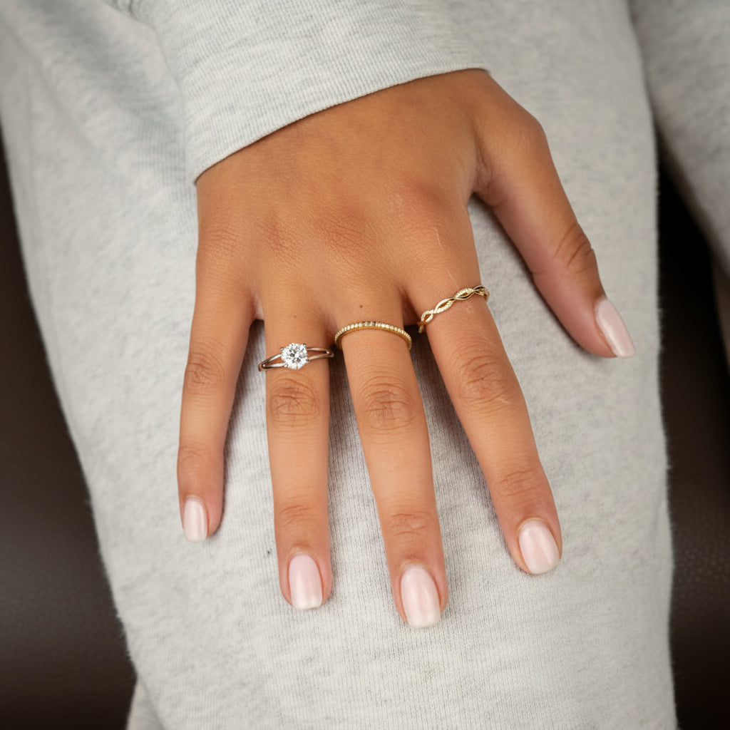 Eternity Twist Diamond Ring-The Net Jeweler