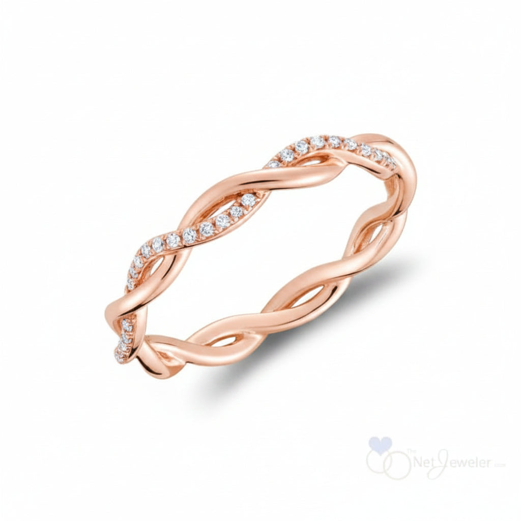 Eternity Twist Diamond Ring-The Net Jeweler