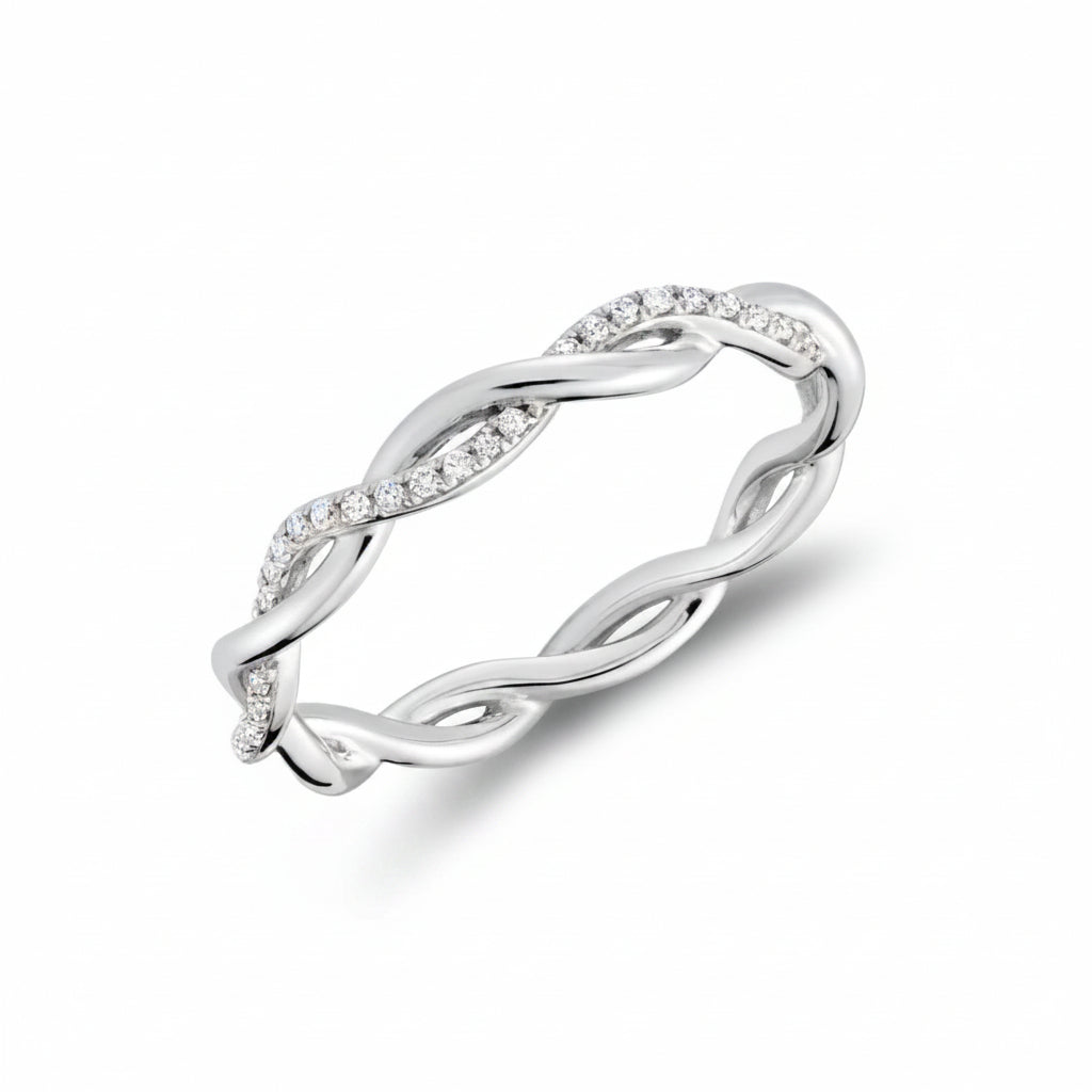 Eternity Twist Diamond Ring-The Net Jeweler
