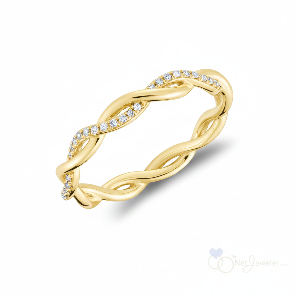 Eternity Twist Diamond Ring-The Net Jeweler