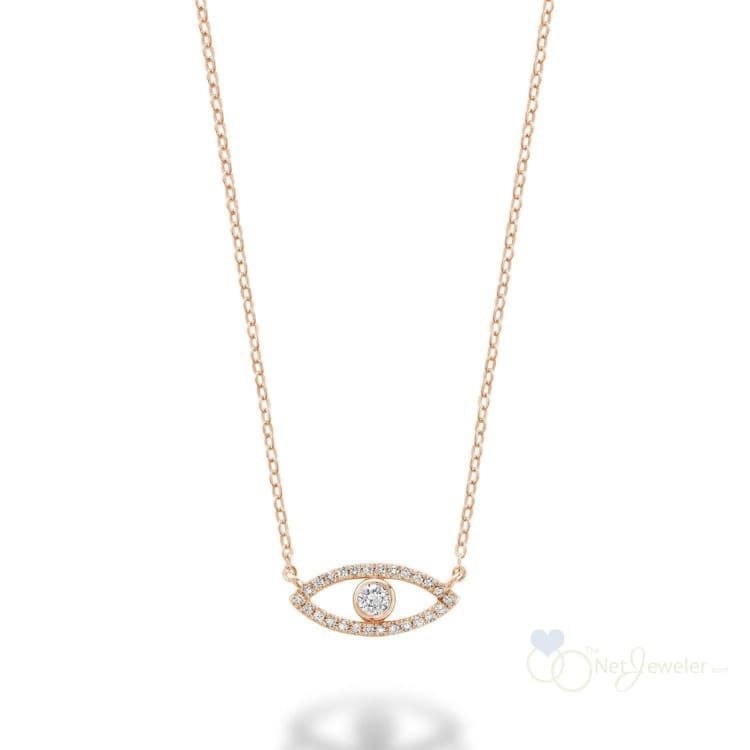 Evil Eye Diamond Necklace-RNB Jewellery