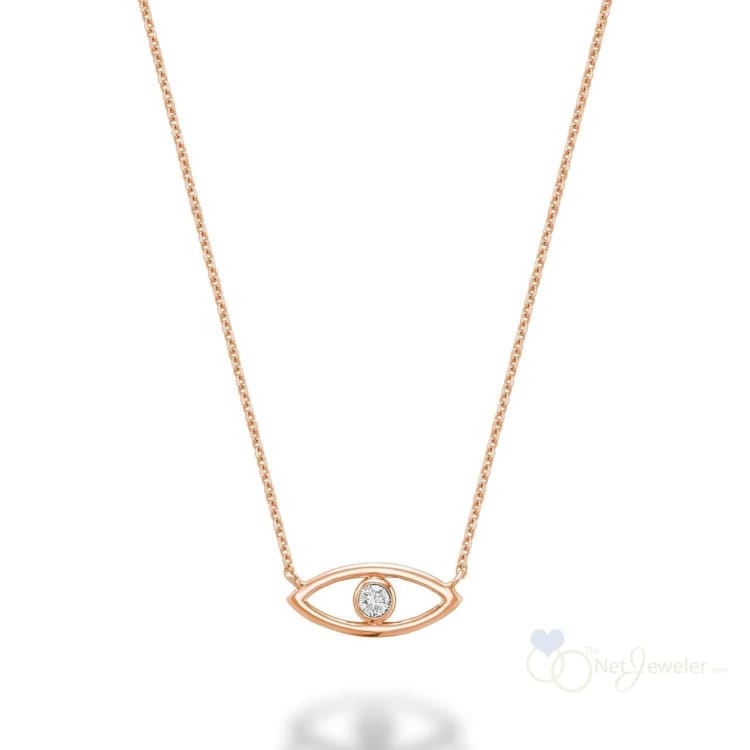 Evil Eye Diamond Necklace-RNB Jewellery