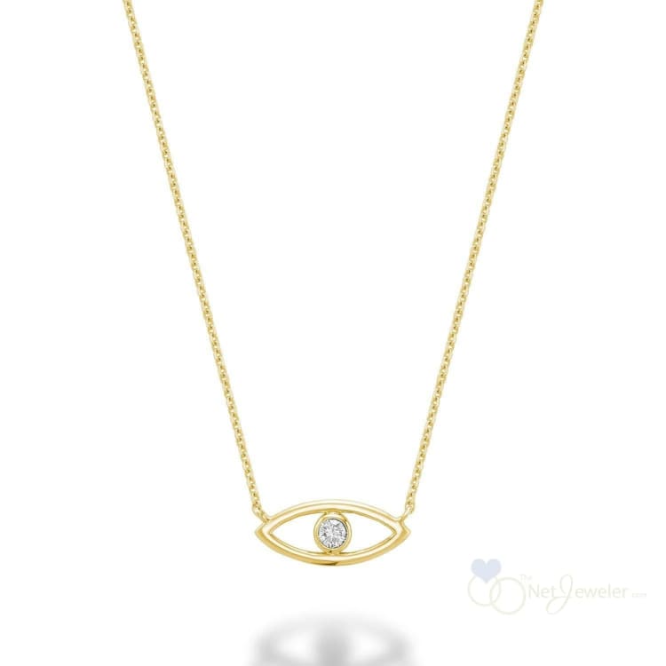 Evil Eye Diamond Necklace-RNB Jewellery