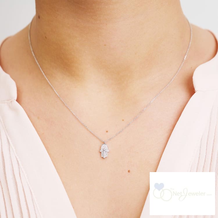 Hamsa Diamond Pendant-RNB Jewellery