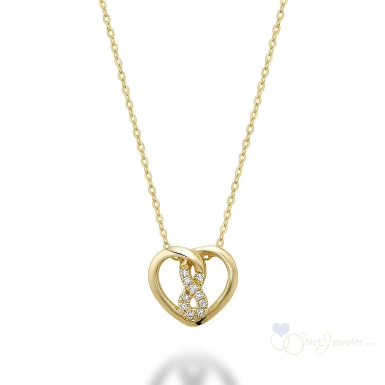 Heart Infinity Diamond Pendant-RNB Jewellery