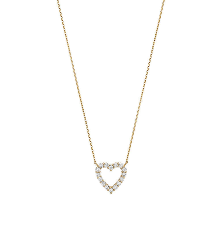 0.40 ct Diamond Heart Necklace