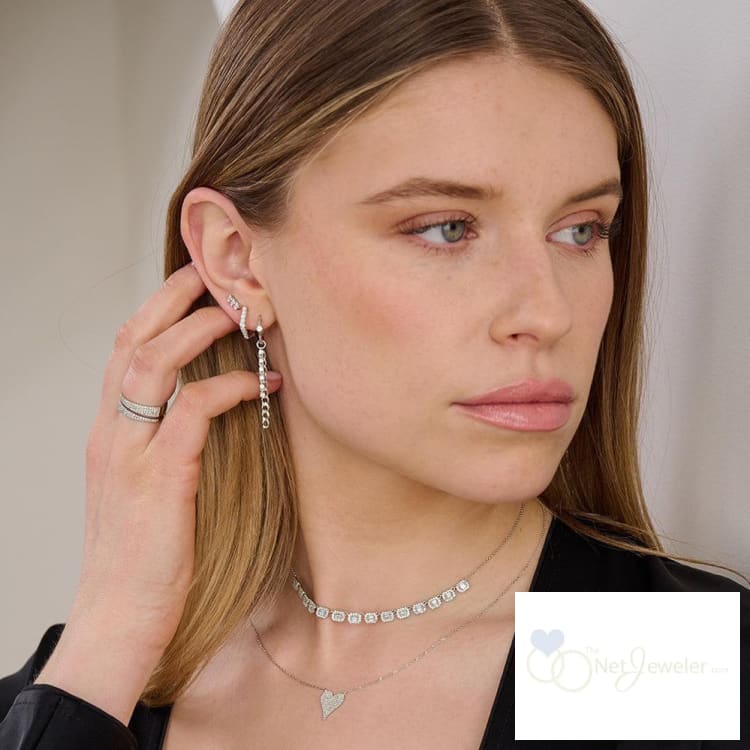 Trinity Bezel Diamond Stud Earrings-RNB Jewellery